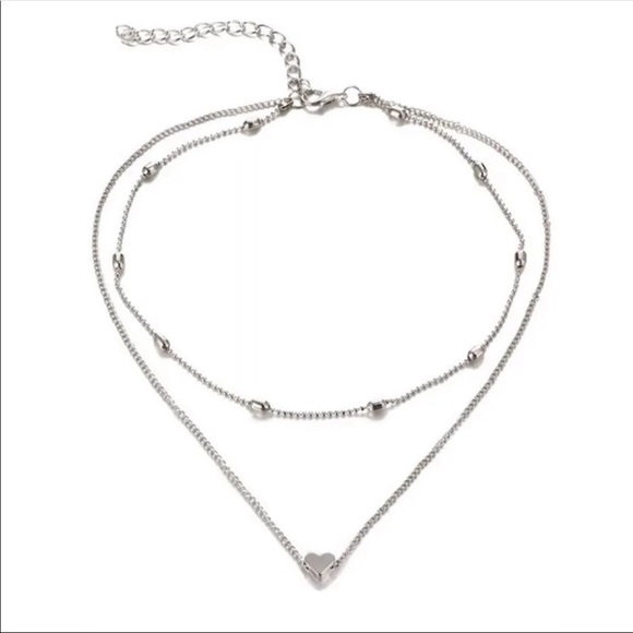 3/$30 🌟 Simple Love Heart Choker Necklace - Picture 2 of 3